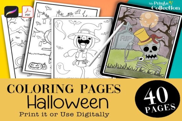 40 Halloween Coloring Pages for All Ages