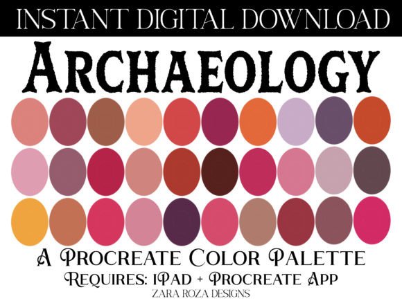 Archaeology Procreate Color Palette Guide