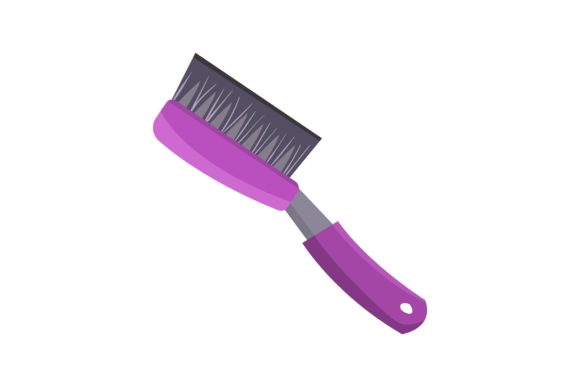 Clothes Brush: Flat Vector Cleaning Supplies