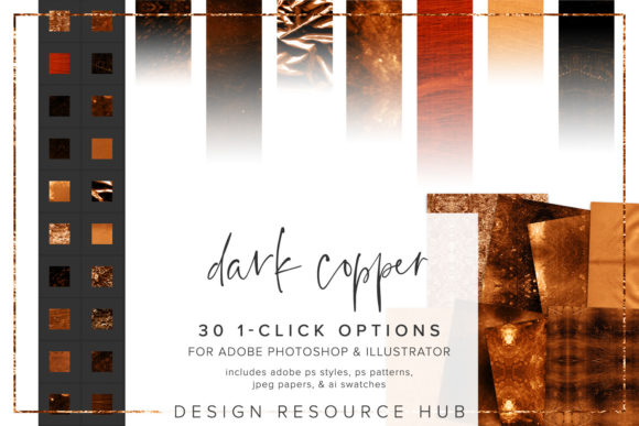 Dark Copper Foil Photoshop Styles: A Practical Guide to Texture and Application