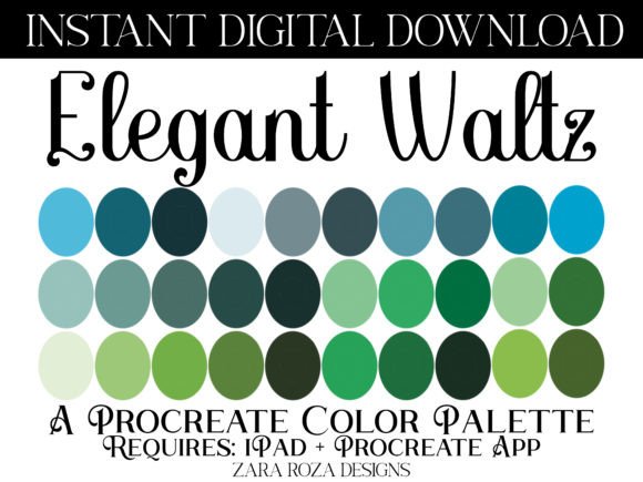 Elegant Waltz Procreate Color Palette: A Strategic Asset for Digital Artists