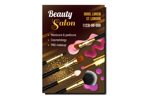 Elevating Brand Identity with a Beauty Salon Creative Advertising Poster