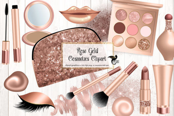 Elevating Your Digital Aesthetic: A Comprehensive Guide to Rose Gold Cosmetics Clipart