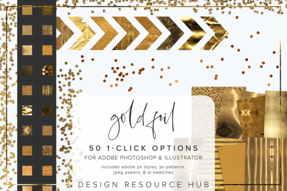 Enhancing Digital Designs with Gold Foil Photoshop Styles