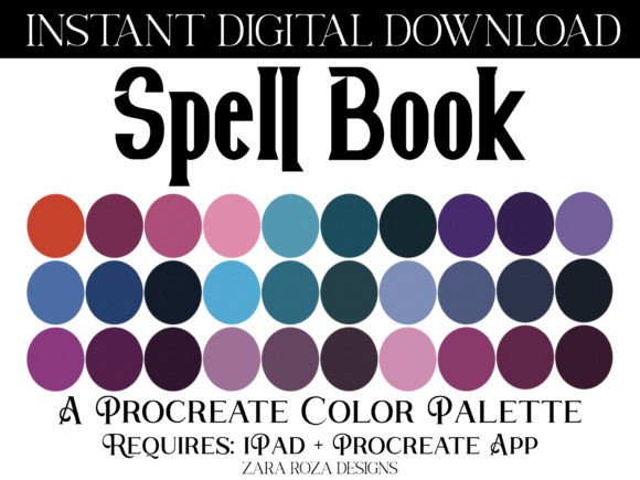Evaluating the Spell Book Procreate Color Palette for Digital Artists