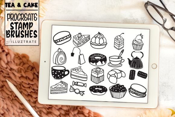 Evaluating the Tea and Cake Stamp Brush for Procreate