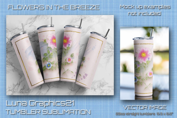 Floral Watercolour Tumbler Sublimation Guide