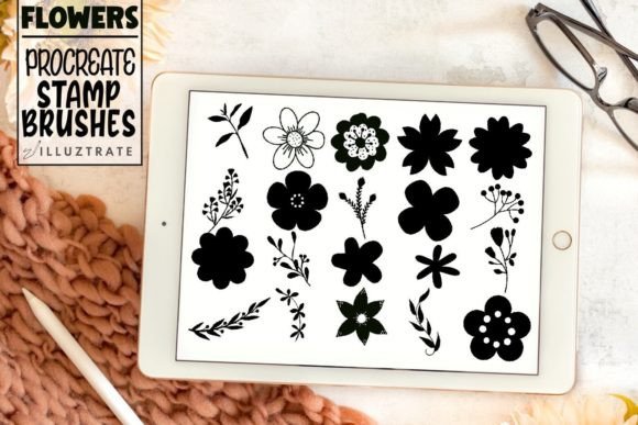 Flowers Procreate Stamp Brush Set Guide