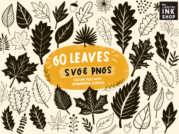 Mastering Autumn Design with the Fall Leaves SVG Bundle Silhouettes