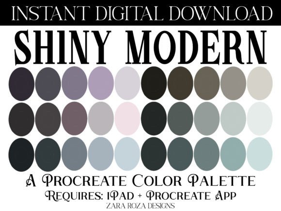 Mastering the Shiny Modern Procreate Color Palette for Digital Art and Design