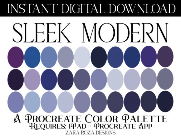 Mastering the Sleek Modern Procreate Color Palette for Digital Artistry