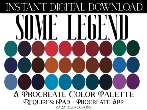 Some Legend Procreate Color Palette: A Retro-Vintage Toolkit for Digital Artists