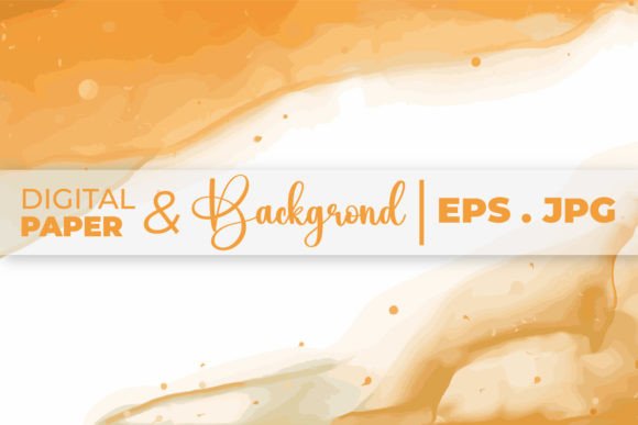 Stylish Golden Watercolor Splash Texture: A Versatile Design Asset