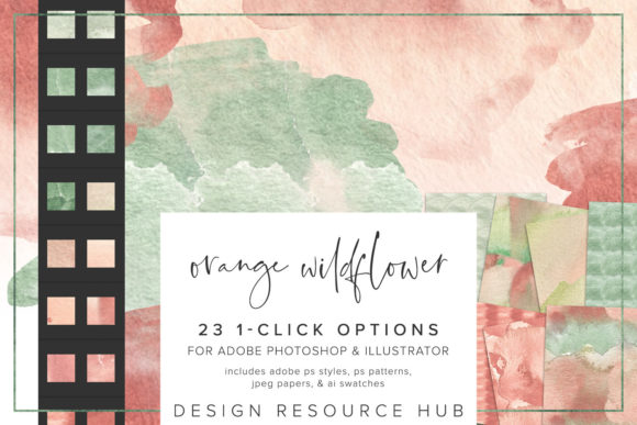 Transforming Digital Design with Orange Wildflower Photoshop Styles