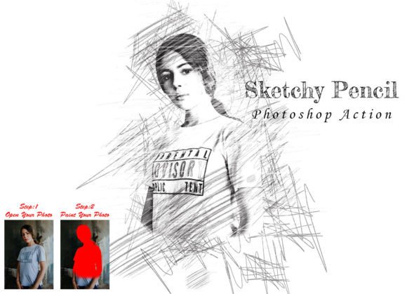 Transforming Photos with the Sketchy Pencil Photoshop Action