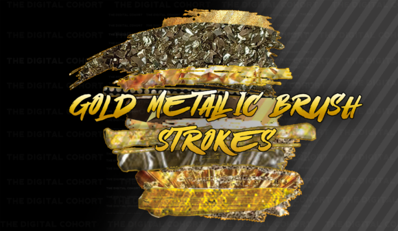 Unlocking Creative Potential: A Guide to Gold Metallic Foil Brush Strokes PNGs
