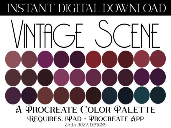 Vintage Scene Procreate Color Palette